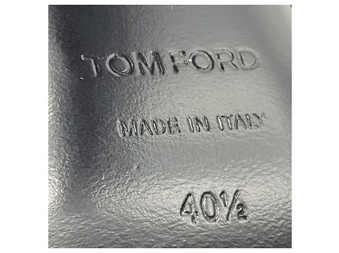 Stivali alti in velluto con punta capita e perline nere Tom Ford - vista 8