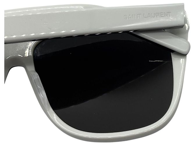 Autre Marque Saint Laurent Black / White Square Acetate Frame Two-Tone Shield Frame Sunglasses - view 9