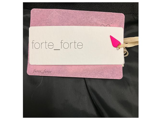 Autre Marque Giacca a un bottone con cristalli neri forte_forte - vista 5