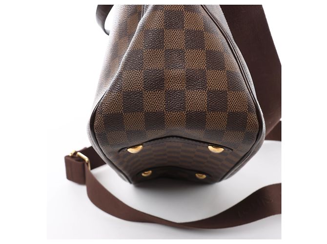 Louis Vuitton Cabas Rosebery Damier Ebene Borsa a mano 2Way Marrone N41177 - vista 11