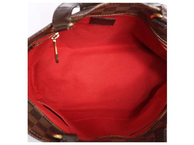 Louis Vuitton Cabas Rosebery Damier Ebene Borsa a mano 2Way Marrone N41177 - vista 12