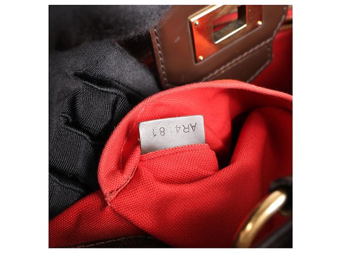 Louis Vuitton Cabas Rosebery Damier Ebene Borsa a mano 2Way Marrone N41177 - vista 14