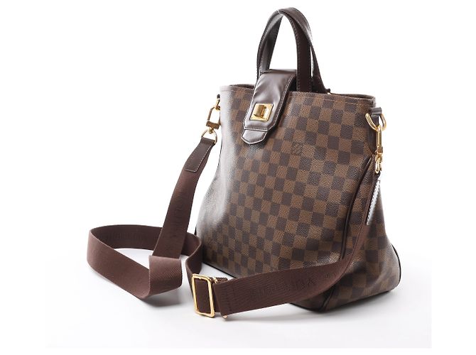 Louis Vuitton Cabas Rosebery Damier Ebene Borsa a mano 2Way Marrone N41177 - vista 3