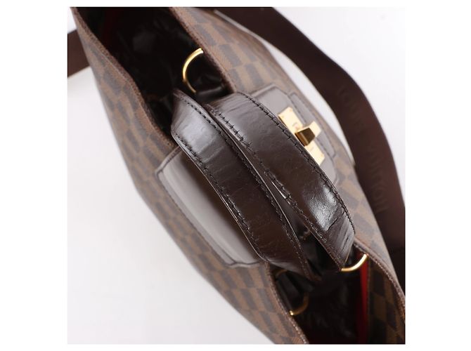 Louis Vuitton Cabas Rosebery Damier Ebene Borsa a mano 2Way Marrone N41177 - vista 7