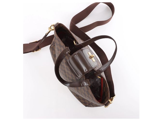 Louis Vuitton Cabas Rosebery Damier Ebene Borsa a mano 2Way Marrone N41177 - vista 8