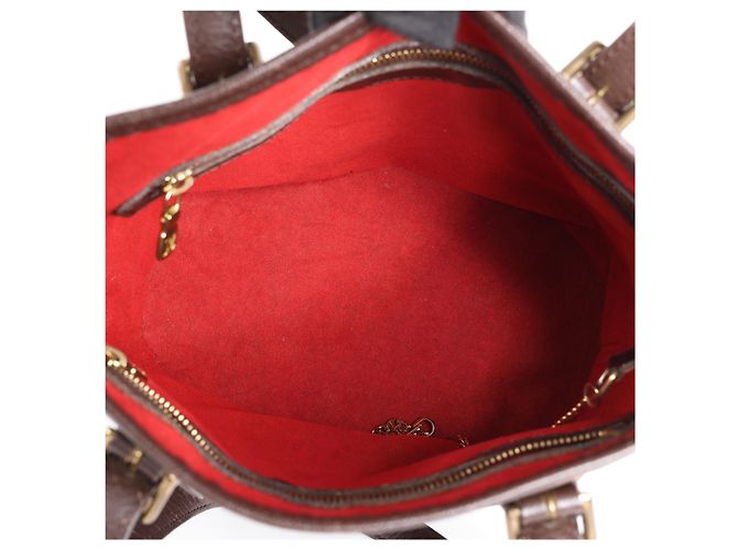Borsa a tracolla Louis Vuitton Marais Damier Ebene Marrone N42240 - vista 11