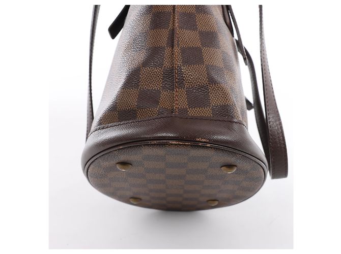 Borsa a tracolla Louis Vuitton Marais Damier Ebene Marrone N42240 - vista 9