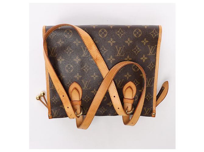 Borsa a tracolla Louis Vuitton Popincourt Haut Monogram in marrone M40007 - vista 6