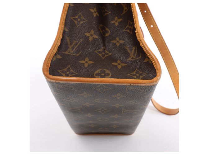 Borsa a tracolla Louis Vuitton Popincourt Haut Monogram in marrone M40007 - vista 8