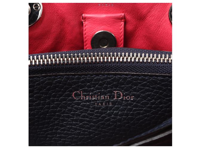 Borsa 2Way Diorissimo in pelle Christian Dior, Blu Navy - vista 9