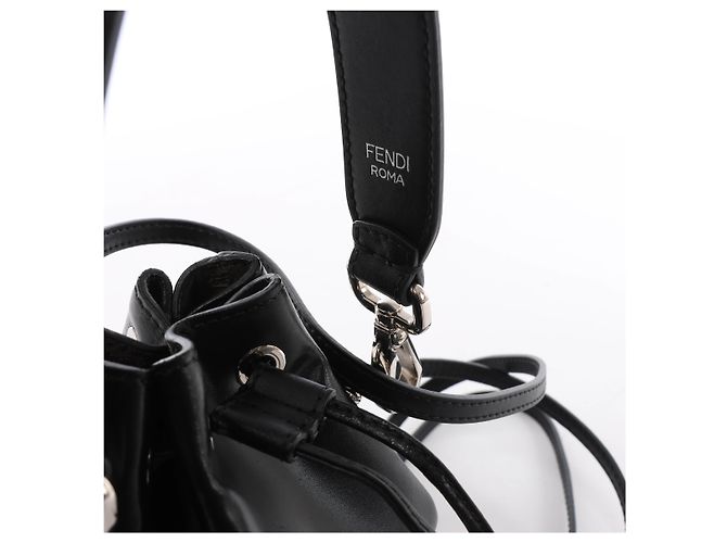 Fendi Mon Tresor Mini 8BS010 Borsa a tracolla 2Way in pelle x perle nero - vista 11