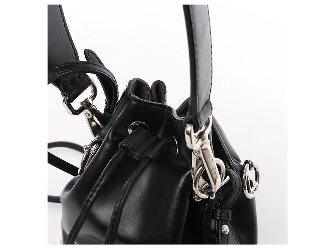 Fendi Mon Tresor Mini 8BS010 Borsa a tracolla 2Way in pelle x perle nero - vista 3