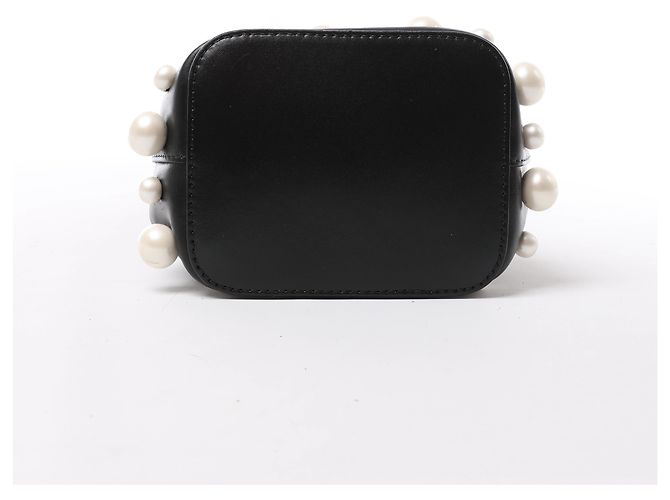 Fendi Mon Tresor Mini 8BS010 Borsa a tracolla 2Way in pelle x perle nero - vista 8