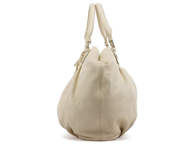 Marc by Marc Jacobs mala de mão Classic Q Large em pele marfim - vista 2