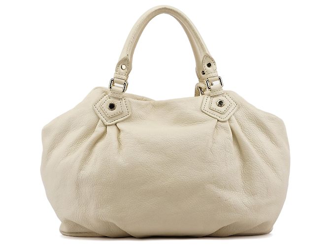 Marc by Marc Jacobs mala de mão Classic Q Large em pele marfim - vista 3
