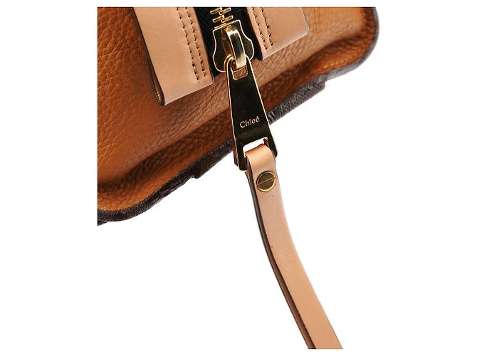 Chloé Dolly Tote Bag aus tan Leder - Ansicht 7