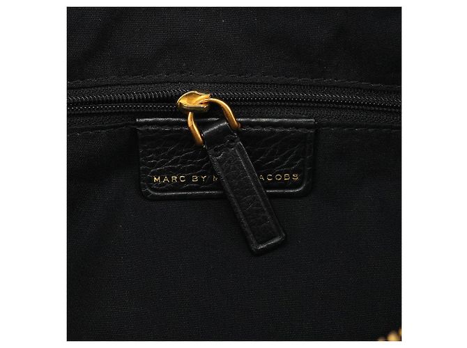 Marc by Marc Jacobs Borsa Bowling 2-Way Classic Q in pelle nera - vista 12