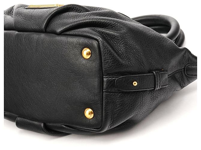 Marc by Marc Jacobs Borsa Bowling 2-Way Classic Q in pelle nera - vista 9