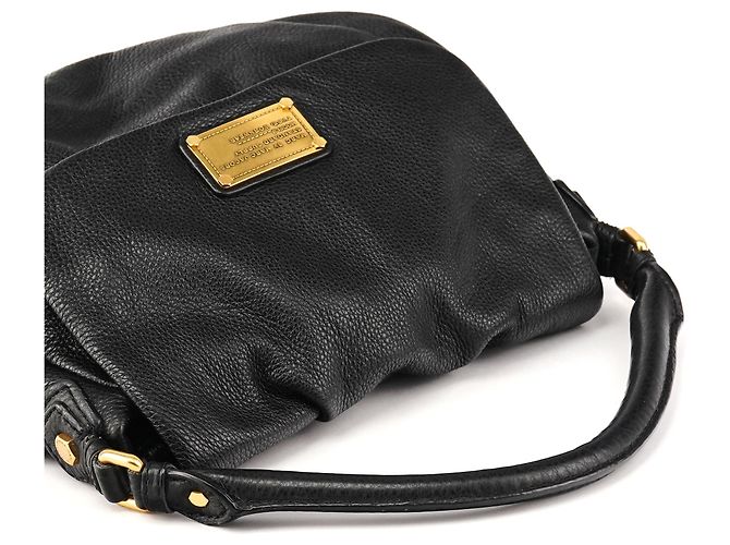 Marc by Marc Jacobs Borsa a Tracolla Hobo Classic Q in Pelle Nera - vista 10