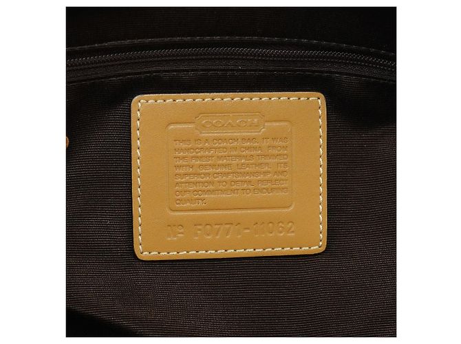 Coach 11062 Borsa Tote Signature Turnlock Beige Tan - vista 14