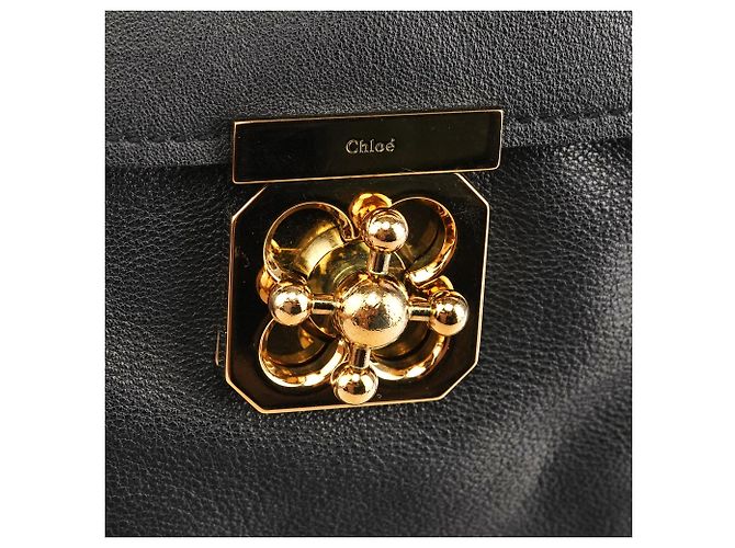 Chloé Borsa 2-Way Elsie in pelle nera - vista 6