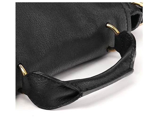 Chloé Borsa 2-Way Elsie in pelle nera - vista 9