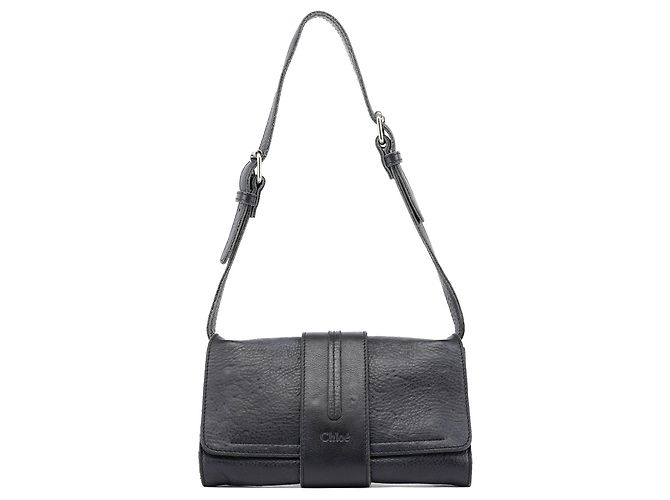 Chloé  mala hobo de ombro em pele preta - vista 3