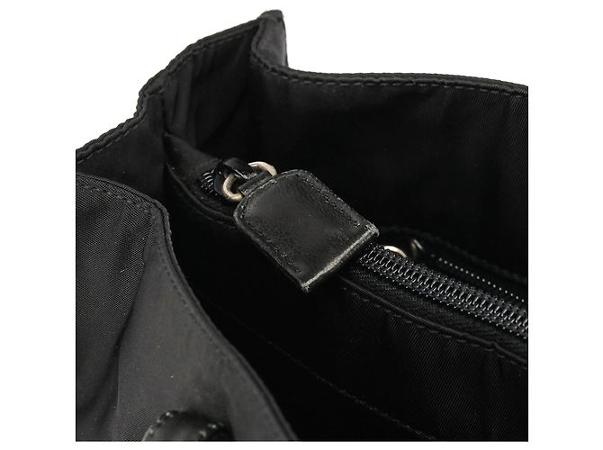 Prada Borsa Tote 1995 Black Tessuto Nappa Nylon - vista 10