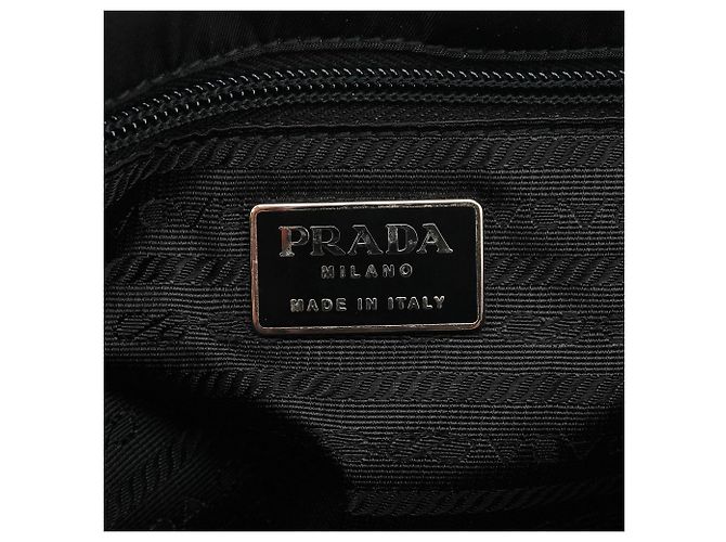 Prada Borsa Tote 1995 Black Tessuto Nappa Nylon - vista 11