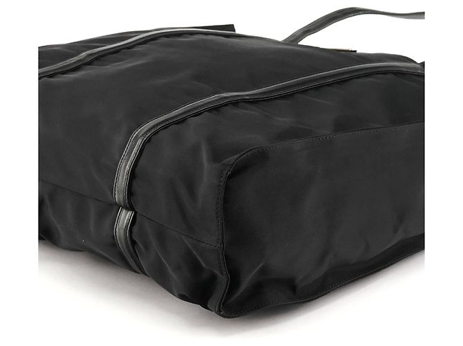 Prada Borsa Tote 1995 Black Tessuto Nappa Nylon - vista 7