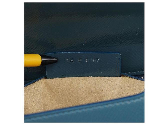 Givenchy Borsa a tracolla Pandora in pelle Saffiano blu navy - vista 16