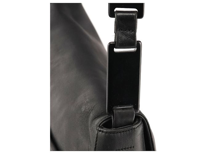 Prada Borsa a tracolla 1998 Black Calfskin Vitello Plex - vista 7