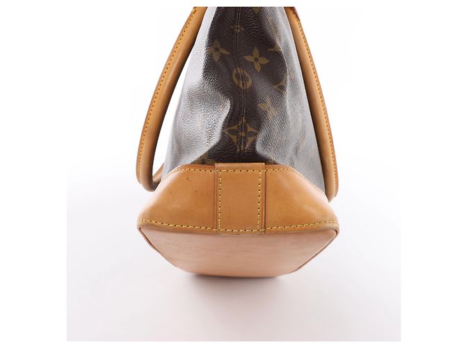 mala de ombro Louis Vuitton Lockit Horizontal Monogram em castanho M40104 - vista 10