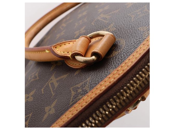 mala de ombro Louis Vuitton Lockit Horizontal Monogram em castanho M40104 - vista 11