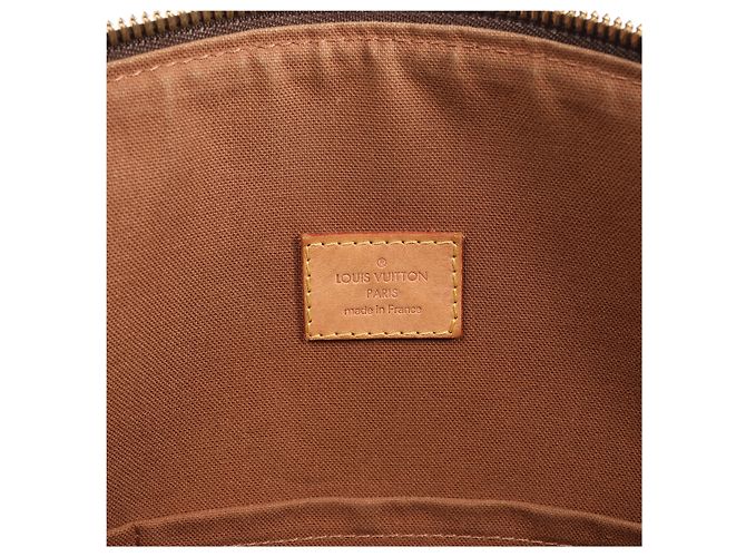 mala de ombro Louis Vuitton Lockit Horizontal Monogram em castanho M40104 - vista 12