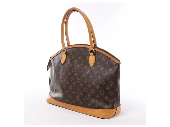 mala de ombro Louis Vuitton Lockit Horizontal Monogram em castanho M40104 - vista 2