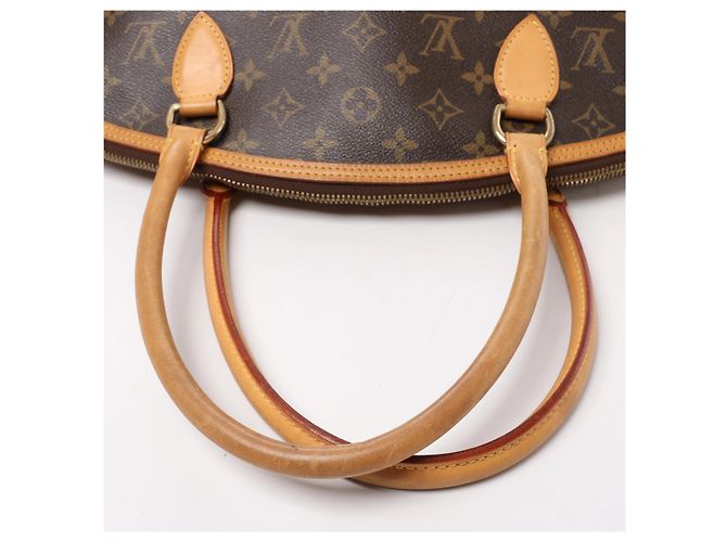 mala de ombro Louis Vuitton Lockit Horizontal Monogram em castanho M40104 - vista 7