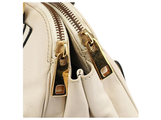 Marc Jacobs Borsa Tote Blake in pelle avorio - vista 11