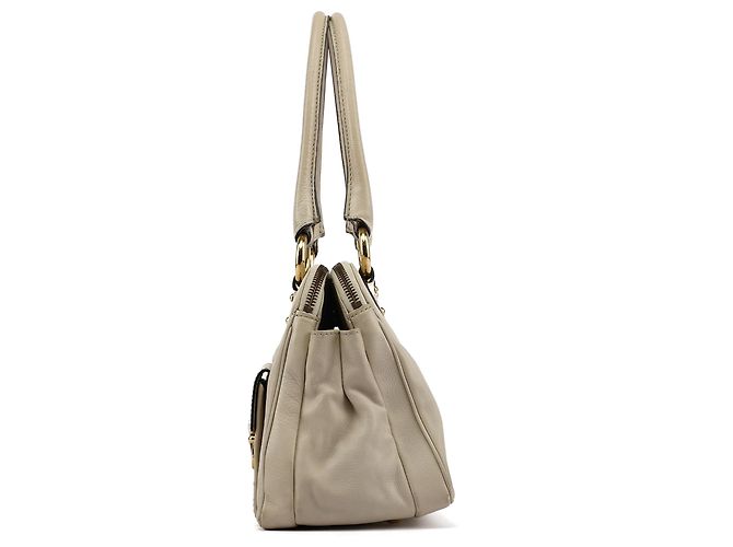 Marc Jacobs Borsa Tote Blake in pelle avorio - vista 2