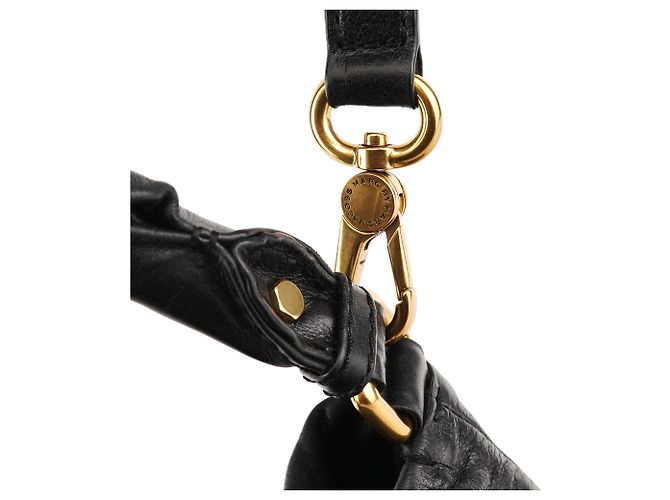Marc by Marc Jacobs Borsa 2-Way Twisted Q Fran in pelle nera - vista 10