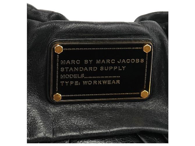 Marc by Marc Jacobs Borsa 2-Way Twisted Q Fran in pelle nera - vista 6