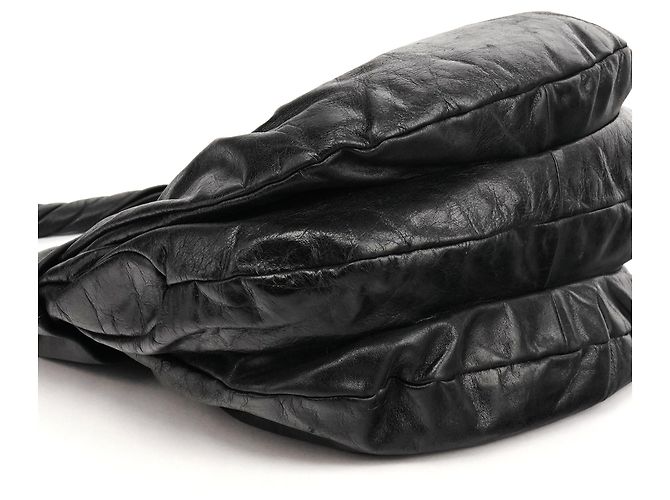 Marc by Marc Jacobs Borsa 2-Way Twisted Q Fran in pelle nera - vista 7