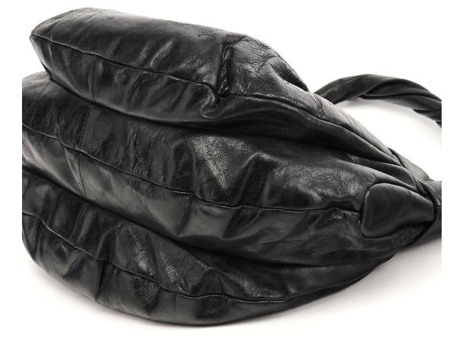 Marc by Marc Jacobs Borsa 2-Way Twisted Q Fran in pelle nera - vista 8