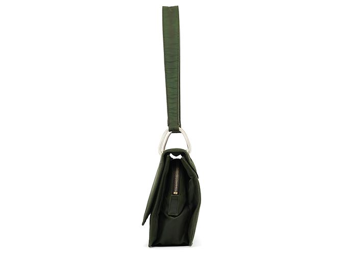 Prada Tessuto Nylon Schultertasche Grün - Ansicht 2