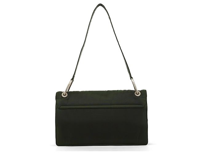 Prada Tessuto Nylon Schultertasche Grün - Ansicht 3