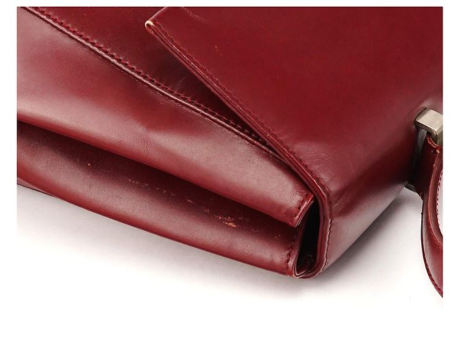 Prada Bolso de asa superior de piel Vitello burdeos - vista 10
