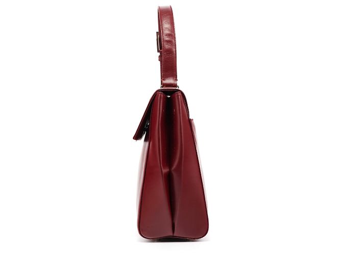 Prada Bolso de asa superior de piel Vitello burdeos - vista 2