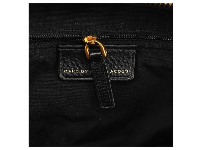 Marc by Marc Jacobs Borsa Bowling 2-Way Classic Q in pelle nera - vista 11
