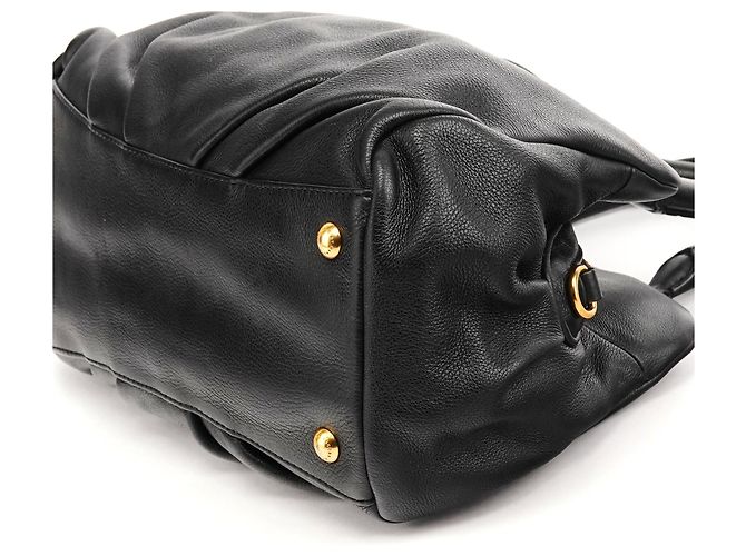 Marc by Marc Jacobs Borsa Bowling 2-Way Classic Q in pelle nera - vista 7