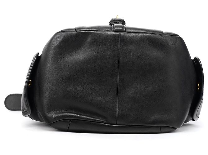 Chloé 03156-12 Borsa a tracolla Hobo con tasca in pelle nera - vista 5